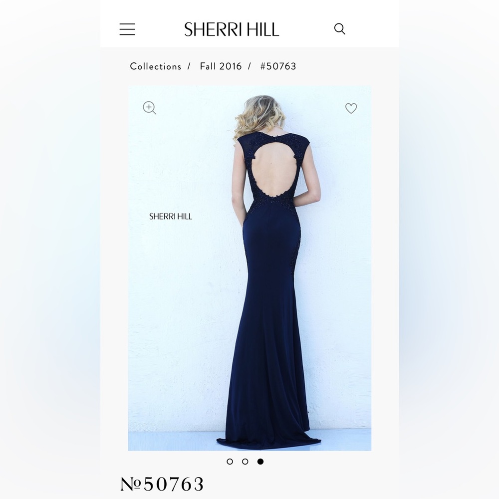 Sherri Hill style 50763 size 4 navy